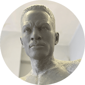 Clay Model of Ezzard Charles Statue