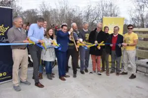 Ribbon cutting for the The Wasson Way and CROWN trail in Ault Park