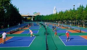 Sawyer Point Pickleball courts after renovations