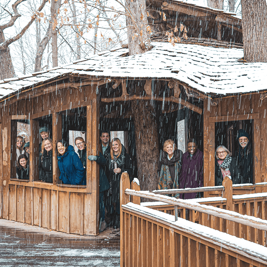 A group of Board members at Everybody's Treehouse